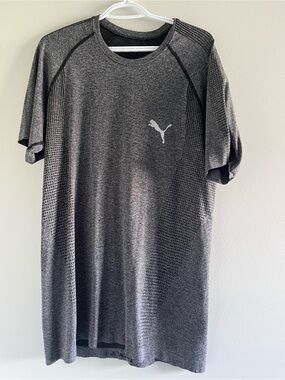 Puma Men's Dark Gray Heather Performance Tee